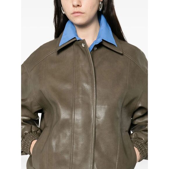 The Frankie Shop Green Jackets - Faux Fur & Shearling Jackets Women - Picture 3 of 5